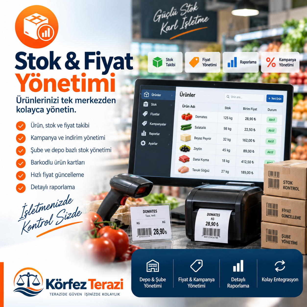 Stok ve fiyat yönetimi